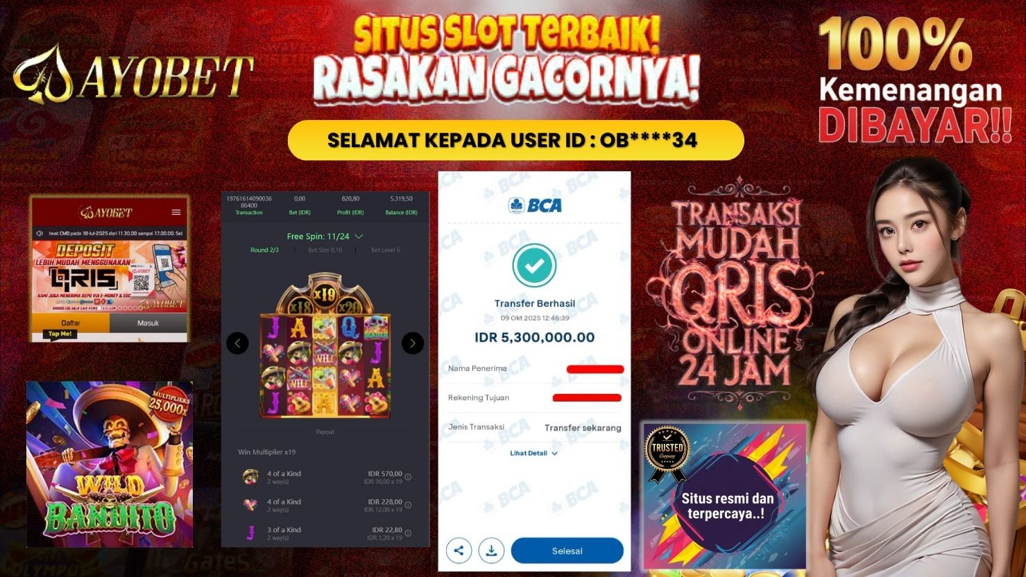 AYOBET JACKPOT SLOT WILD BANDITO